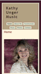 Mobile Screenshot of kathyungermusic.com