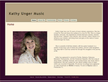 Tablet Screenshot of kathyungermusic.com